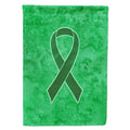 Kelly Green Ribbon for Kidney Cancer Awareness House Flag 28x40 Porch Sleeve Pole Decorative Outside Yard Banner Artwork Wall Hanging, Polyester