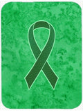 Kelly Green Ribbon for Kidney Cancer Awareness Cutting Board Tempered Glass Kitchen Cutting Surface, Heat Resistant Chopping, Non-Slip Feet, Food Prep & Serving