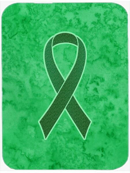 Kelly Green Ribbon for Kidney Cancer Awareness Cutting Board Tempered Glass Kitchen Cutting Surface, Heat Resistant Chopping, Non-Slip Feet, Food Prep & Serving
