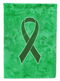Emerald Green Ribbon for Liver Cancer Awareness House Flag 28x40 Porch Sleeve Pole Decorative Outside Yard Banner Artwork Wall Hanging, Polyester