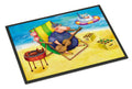 Pig Sunbathing on the Beach Doormat Indoor Outdoor 24H X 36W Front Door Mat Rugs for Entryway, Non Slip Washable Low Pile,