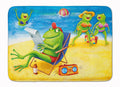 Frogs on the Beach Memory Foam Kitchen Mat Machine Washable Anti-Fatigue Cushion Comfort Bath or Kitchen Rug