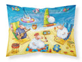 Party Pigs on the Beach Standard Pillowcase Lightweight Super Soft Easy Care Decorative Artwork Pillowcase, Standard