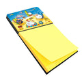 Party Pigs on the Beach Watercolor Sticky Note Holder Refillable Dispenser Desk Accessory 3x3 Pad Gift