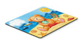 Teddy Bear on the Beach Mouse Pad, Heat Resistant Trivet Hot Pad , Non Slip Rubber Desk Mat, Kitchen Counter Protector, Home Office Decor Gift
