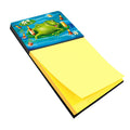 Frog Drinking Beer Watercolor Sticky Note Holder Refillable Dispenser Desk Accessory 3x3 Pad Gift