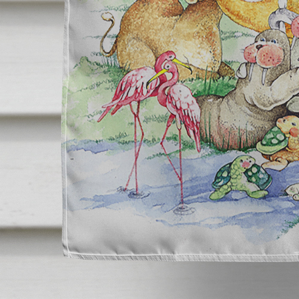 Noah's Ark  House Flag 28x40 Porch Sleeve Pole Decorative Outside Yard Banner Artwork Wall Hanging, Polyester