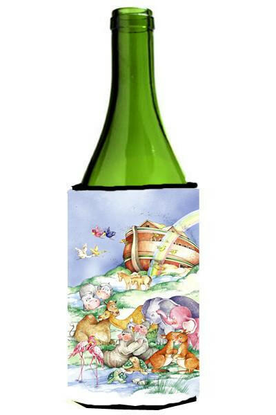 Noah's Ark  Wine Bottle Hugger Gift Sleeve for Standard 750 ml Bottles, Insulated Reusable Also Fits Mini Shot & Pint Bottles