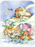 Noah's Ark  Mouse Pad, Heat Resistant Trivet Hot Pad , Non Slip Rubber Desk Mat, Kitchen Counter Protector, Home Office Decor Gift