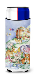 Noah's Ark  Slim Can Hugger , Insulated Foam Hugger for 12 oz Slim Cans, Beer Bottles & Water Bottles, Printed in USA