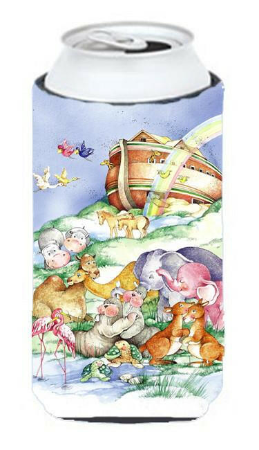 Noah's Ark  Tall Boy Hugger Can Cooler Sleeve Machine Washable Drink Collapsible Insulator Beverage Insulated Holder