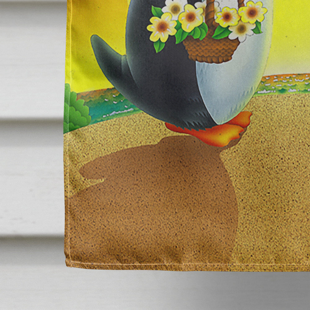 In Love Valentine's Day Penguins House Flag 28x40 Porch Sleeve Pole Decorative Outside Yard Banner Artwork Wall Hanging, Polyester