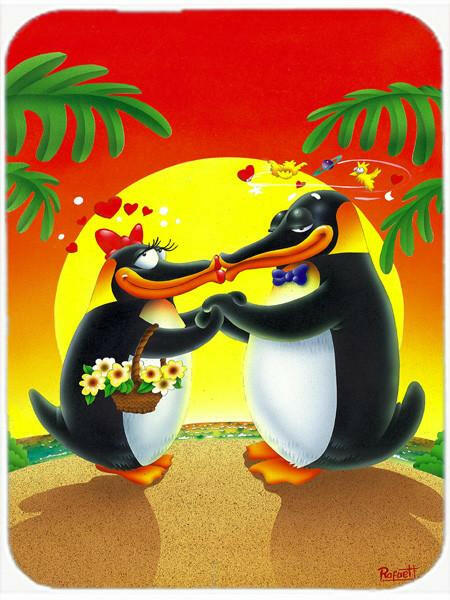 In Love Valentine's Day Penguins Mouse Pad, Heat Resistant Trivet Hot Pad , Non Slip Rubber Desk Mat, Kitchen Counter Protector, Home Office Decor Gift