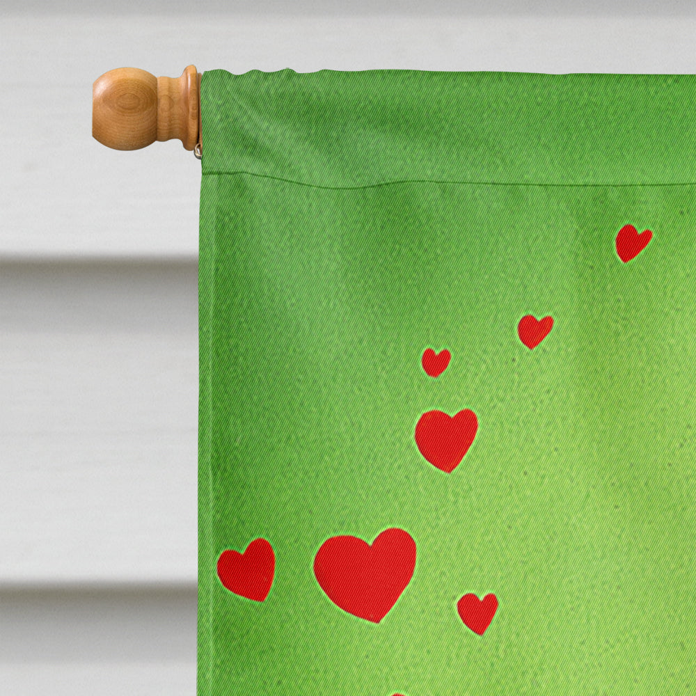 My Love Song Penguins House Flag 28x40 Porch Sleeve Pole Decorative Outside Yard Banner Artwork Wall Hanging, Polyester