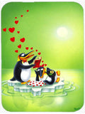 My Love Song Penguins Mouse Pad, Heat Resistant Trivet Hot Pad , Non Slip Rubber Desk Mat, Kitchen Counter Protector, Home Office Decor Gift