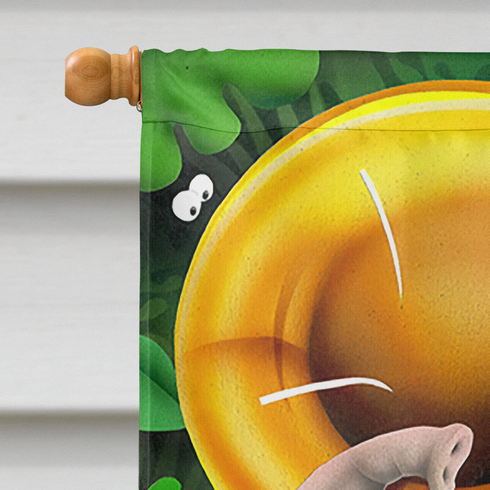 Elephant playing the Tuba House Flag 28x40 Porch Sleeve Pole Decorative Outside Yard Banner Artwork Wall Hanging, Polyester