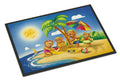Bears Playing at the Beach Doormat Indoor Outdoor 24H X 36W Front Door Mat Rugs for Entryway, Non Slip Washable Low Pile,