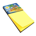Bears Playing at the Beach Watercolor Sticky Note Holder Refillable Dispenser Desk Accessory 3x3 Pad Gift