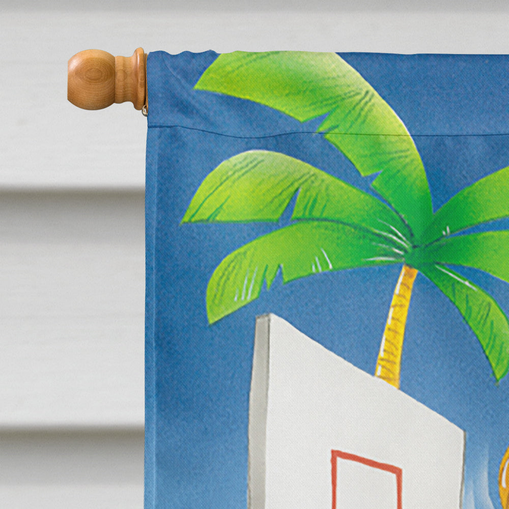 Bears playing Basketball House Flag 28x40 Porch Sleeve Pole Decorative Outside Yard Banner Artwork Wall Hanging, Polyester