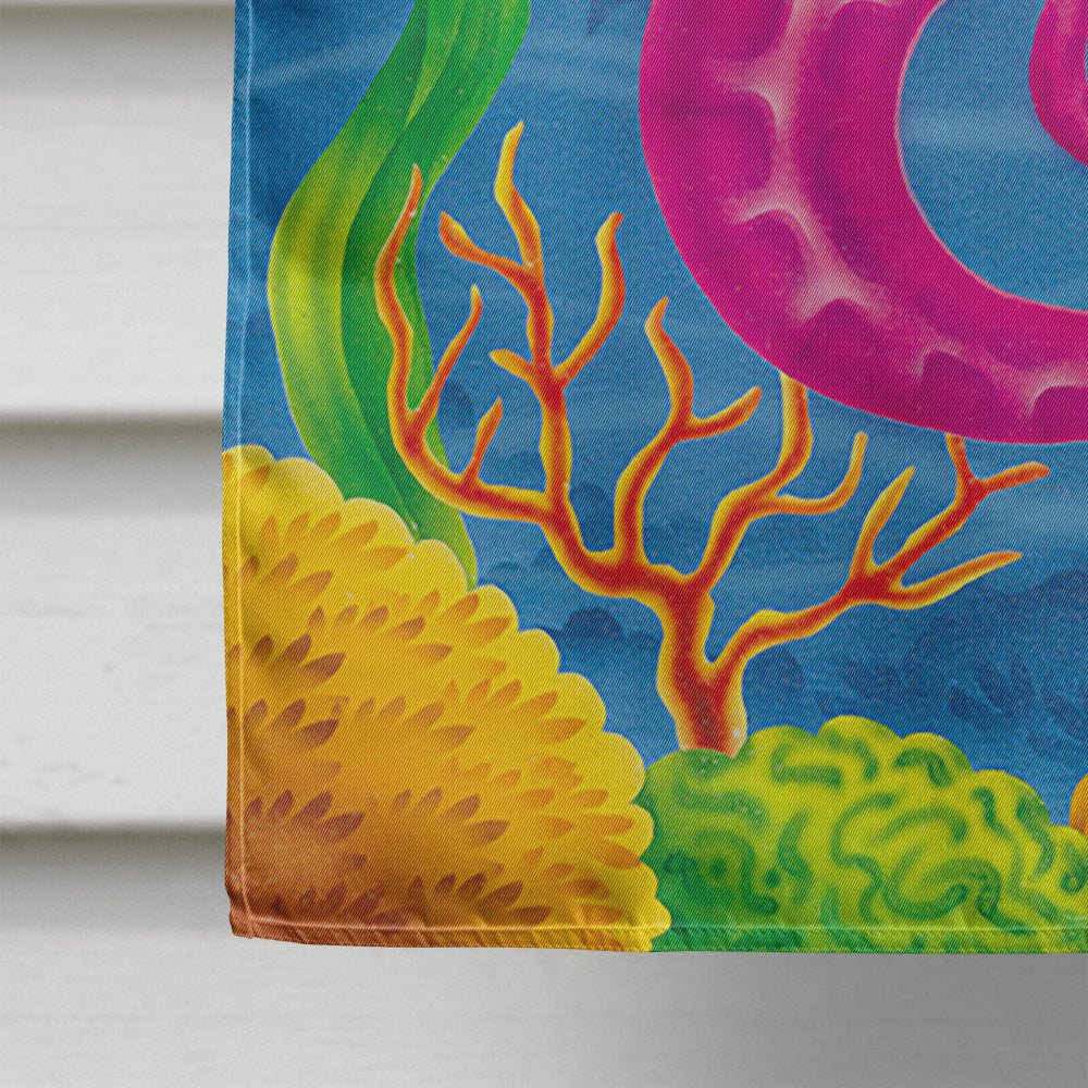 Seahorse Ride House Flag 28x40 Porch Sleeve Pole Decorative Outside Yard Banner Artwork Wall Hanging, Polyester