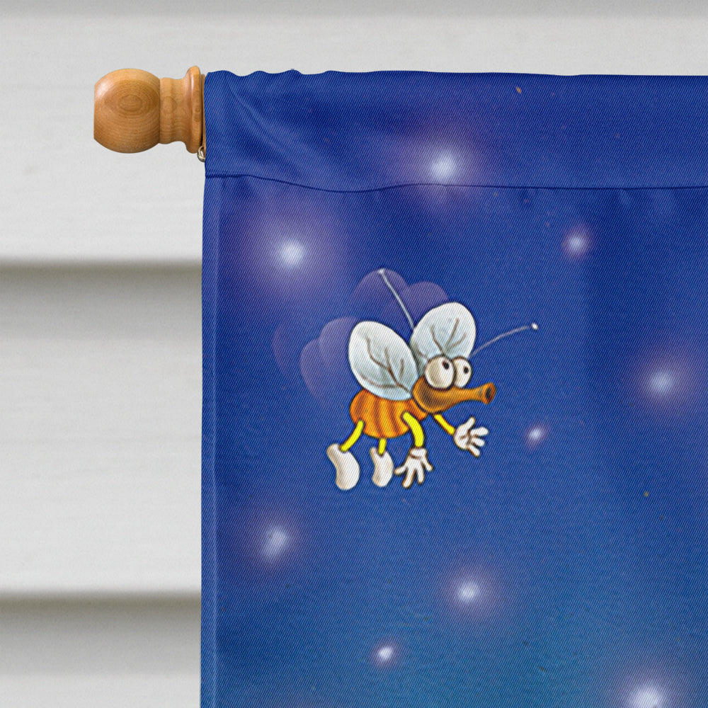 Frog Comedy Routine House Flag 28x40 Porch Sleeve Pole Decorative Outside Yard Banner Artwork Wall Hanging, Polyester