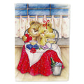Teddy Bears In Love Valentine's Day House Flag 28x40 Porch Sleeve Pole Decorative Outside Yard Banner Artwork Wall Hanging, Polyester