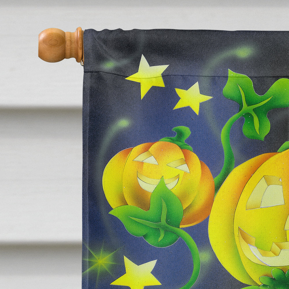 Scary Ghosts and Halloween Trick or Treaters House Flag 28x40 Porch Sleeve Pole Decorative Outside Yard Banner Artwork Wall Hanging, Polyester