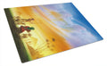 Shepherds being guided Christmas Cutting Board Tempered Glass Kitchen Cutting Surface, Heat Resistant Chopping, Non-Slip Feet, Food Prep & Serving