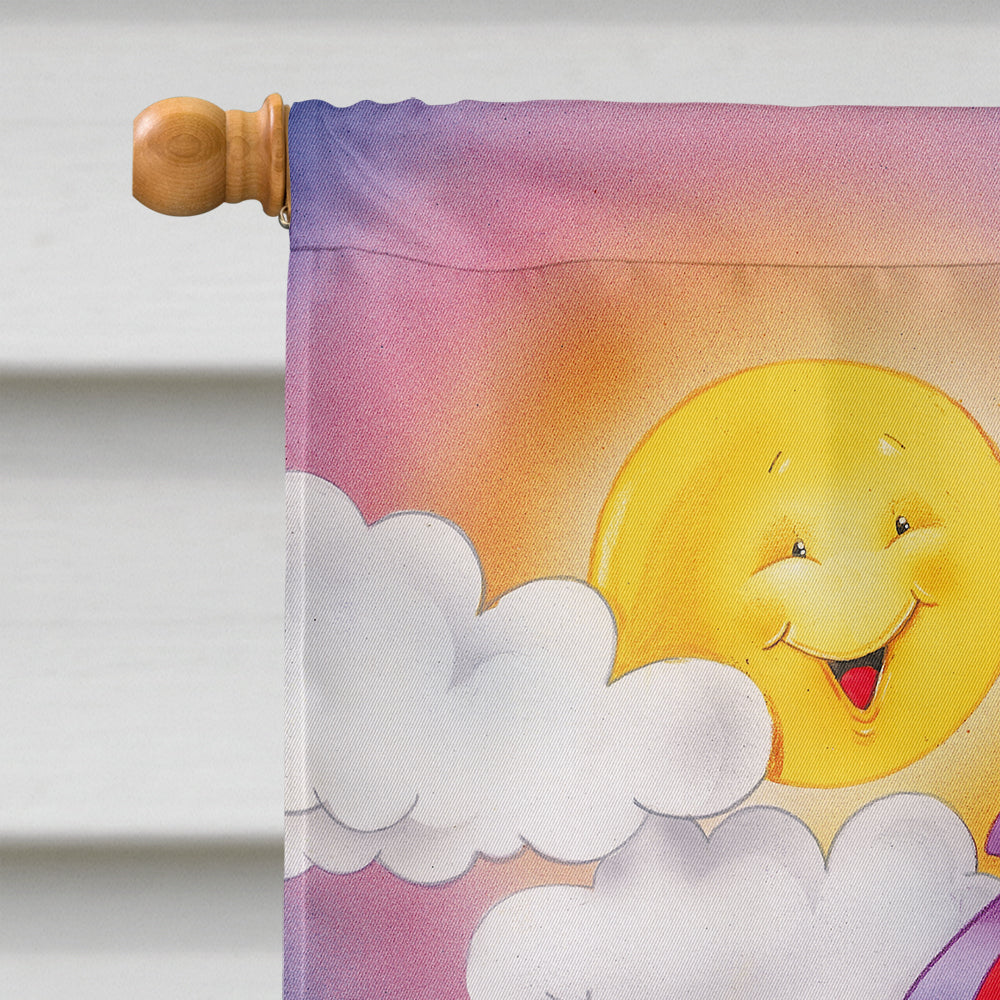 Play Time Animals House Flag 28x40 Porch Sleeve Pole Decorative Outside Yard Banner Artwork Wall Hanging, Polyester