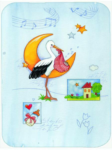 Expecting Stork bringing Baby Mouse Pad, Heat Resistant Trivet Hot Pad , Non Slip Rubber Desk Mat, Kitchen Counter Protector, Home Office Decor Gift