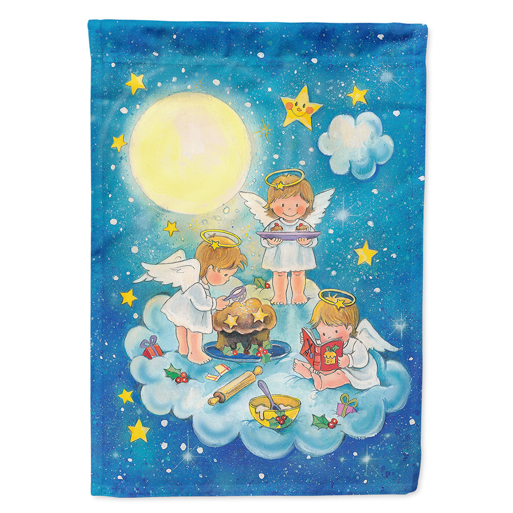 Angels Baking House Flag 28x40 Porch Sleeve Pole Decorative Outside Yard Banner Artwork Wall Hanging, Polyester