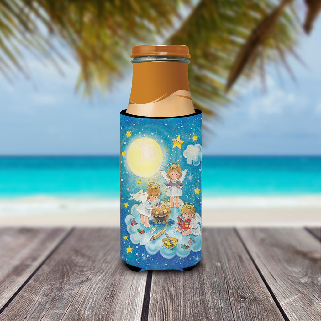 Angels Baking Slim Can Hugger , Insulated Foam Hugger for 12 oz Slim Cans, Beer Bottles & Water Bottles, Printed in USA