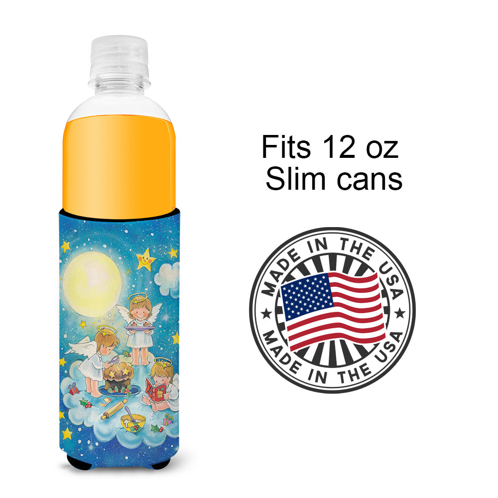 Angels Baking Slim Can Hugger , Insulated Foam Hugger for 12 oz Slim Cans, Beer Bottles & Water Bottles, Printed in USA