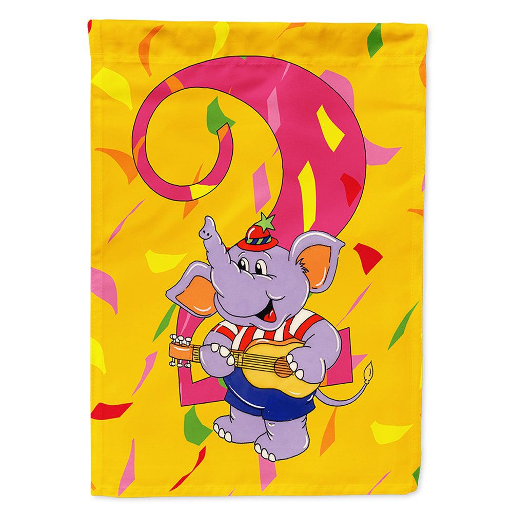 Happy 2nd Birthday Age 2 House Flag 28x40 Porch Sleeve Pole Decorative Outside Yard Banner Artwork Wall Hanging, Polyester