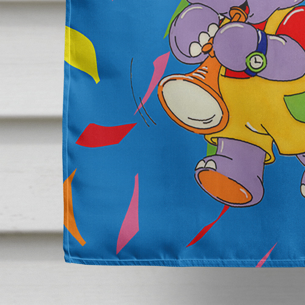 Happy 1st Birthday Age 1 House Flag 28x40 Porch Sleeve Pole Decorative Outside Yard Banner Artwork Wall Hanging, Polyester