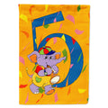 Happy 5th Birthday Age 5 House Flag 28x40 Porch Sleeve Pole Decorative Outside Yard Banner Artwork Wall Hanging, Polyester