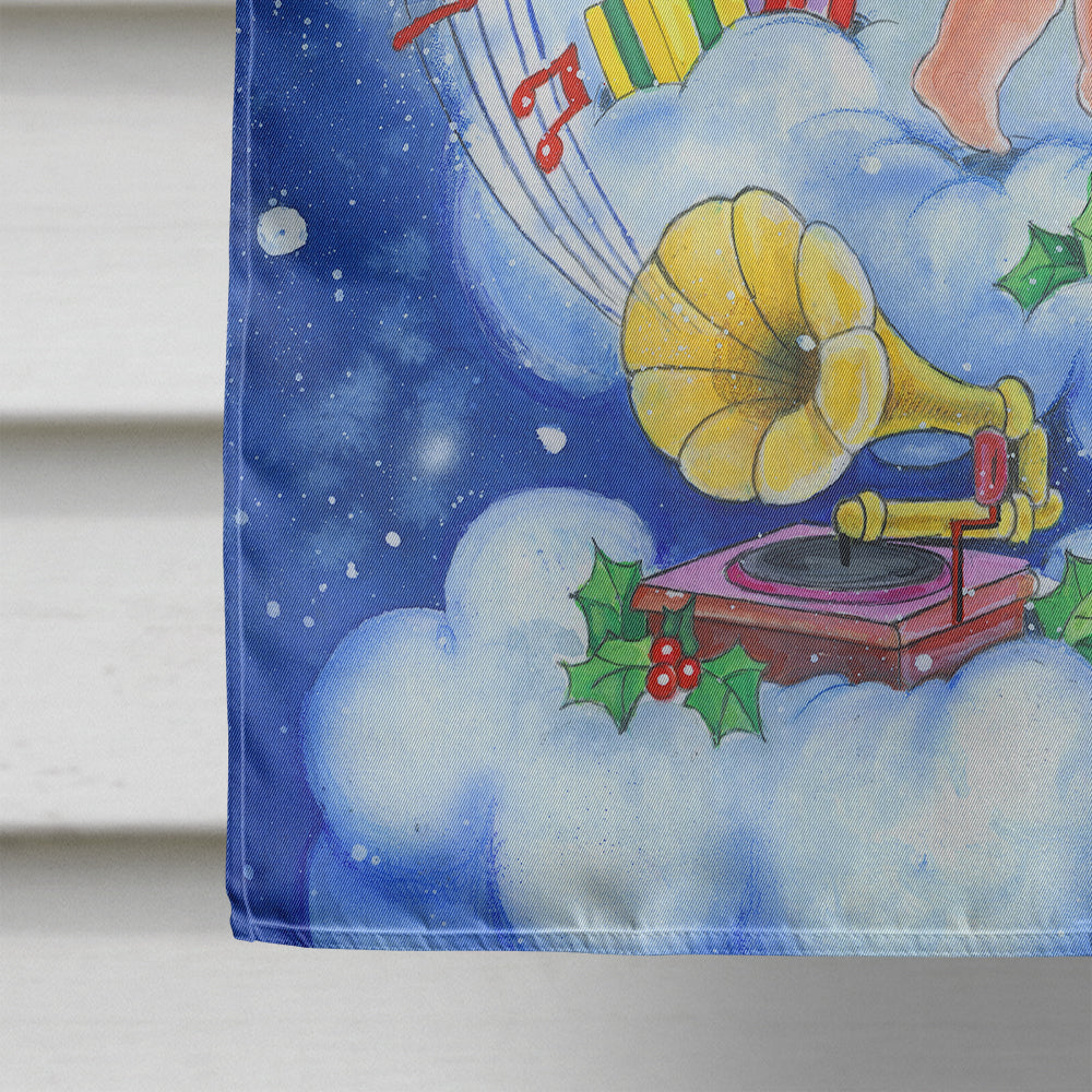 Angels Making Music Together House Flag 28x40 Porch Sleeve Pole Decorative Outside Yard Banner Artwork Wall Hanging, Polyester