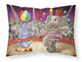 Circus Elephand and Dolphin Standard Pillowcase Lightweight Super Soft Easy Care Decorative Artwork Pillowcase, Standard