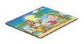 Bears Relaxing at the Beach Mouse Pad, Heat Resistant Trivet Hot Pad , Non Slip Rubber Desk Mat, Kitchen Counter Protector, Home Office Decor Gift