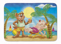 Bears Relaxing at the Beach Memory Foam Kitchen Mat Machine Washable Anti-Fatigue Cushion Comfort Bath or Kitchen Rug
