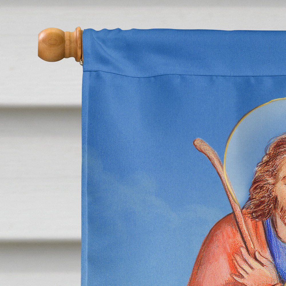 Christmas Nativity House Flag 28x40 Porch Sleeve Pole Decorative Outside Yard Banner Artwork Wall Hanging, Polyester
