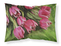 Pink Tulips Standard Pillowcase Lightweight Super Soft Easy Care Decorative Artwork Pillowcase, Standard