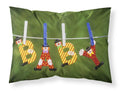 New Baby Clown Clothesline Standard Pillowcase Lightweight Super Soft Easy Care Decorative Artwork Pillowcase, Standard