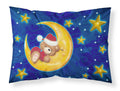 Bear Sleeping in the Moon and Stars Standard Pillowcase Lightweight Super Soft Easy Care Decorative Artwork Pillowcase, Standard
