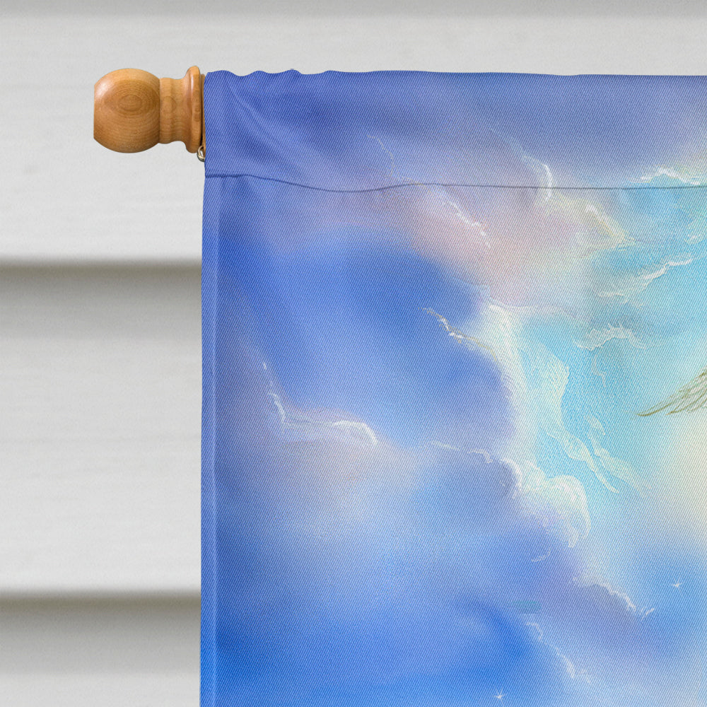 The Shepherds and Angels Appeared House Flag 28x40 Porch Sleeve Pole Decorative Outside Yard Banner Artwork Wall Hanging, Polyester