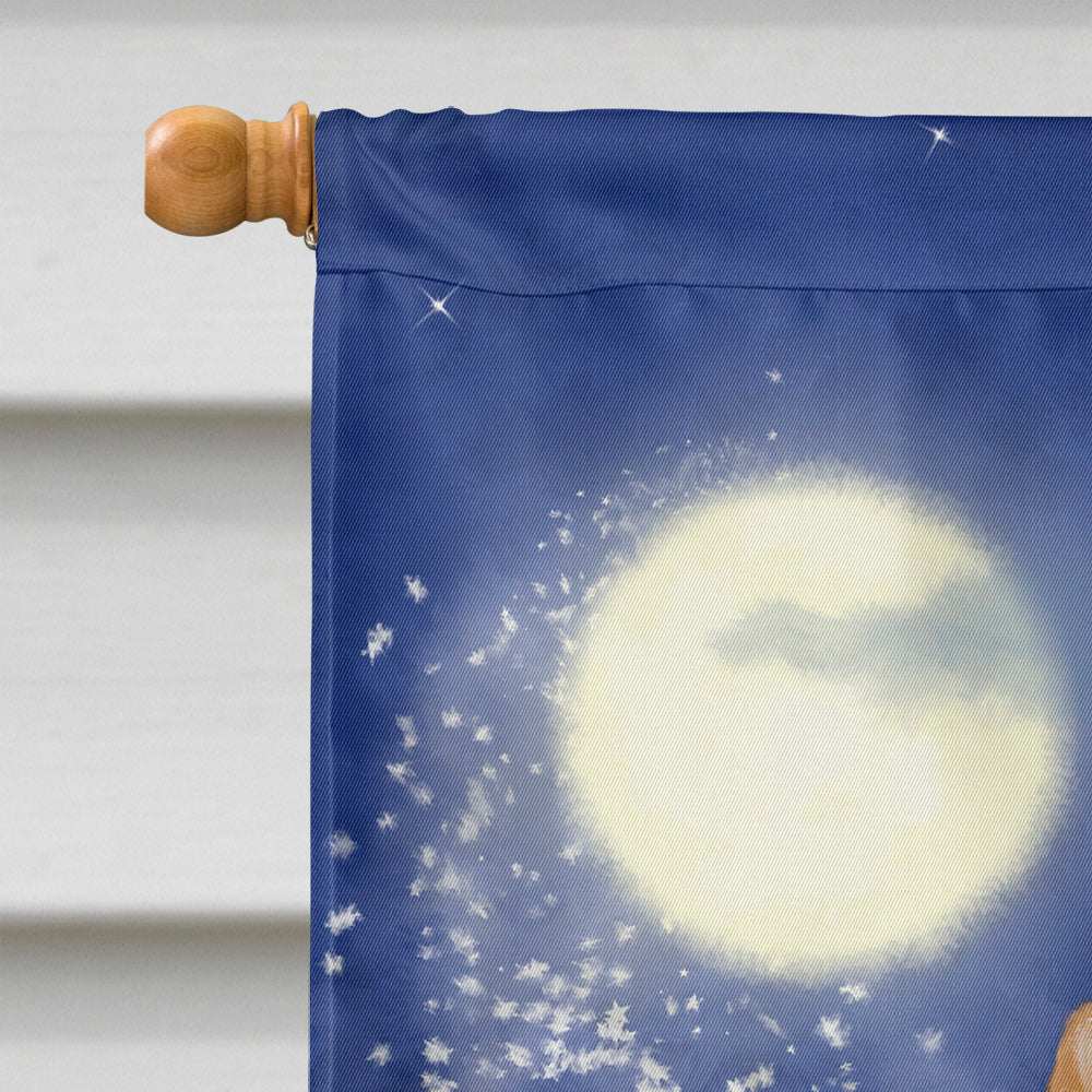 Christmas Santa Claus in the Chimney House Flag 28x40 Porch Sleeve Pole Decorative Outside Yard Banner Artwork Wall Hanging, Polyester