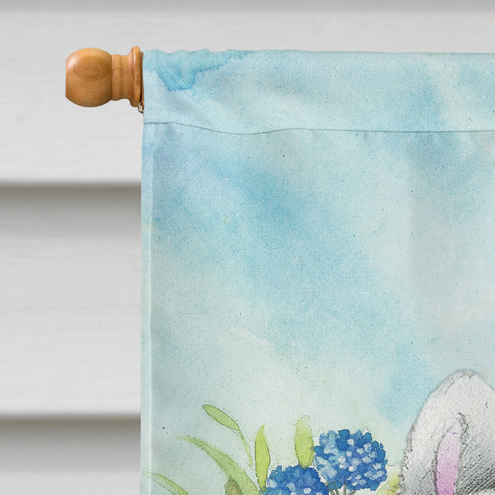 Easter Bunny and Eggs House Flag 28x40 Porch Sleeve Pole Decorative Outside Yard Banner Artwork Wall Hanging, Polyester