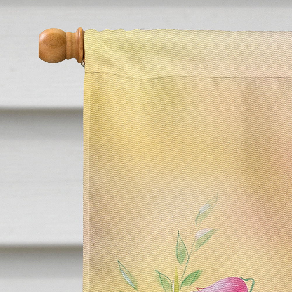 Easter Chicks and Eggs House Flag 28x40 Porch Sleeve Pole Decorative Outside Yard Banner Artwork Wall Hanging, Polyester