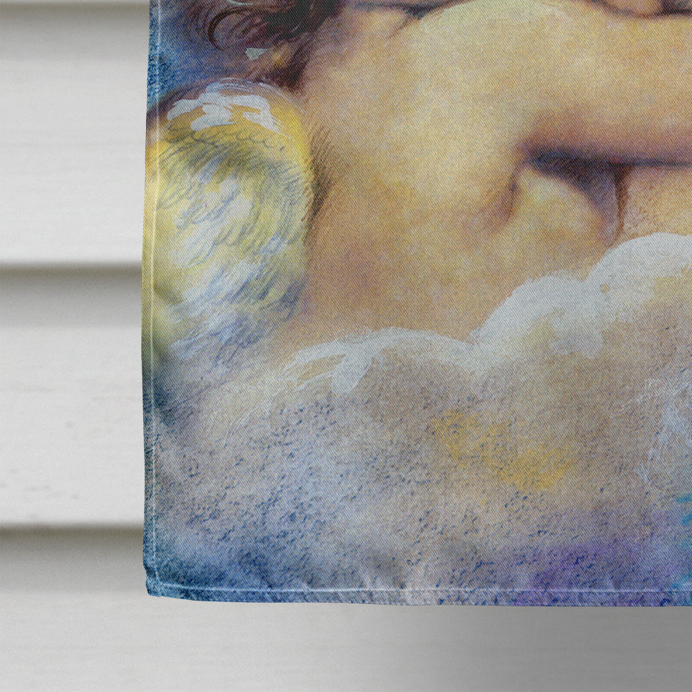 Angels House Flag 28x40 Porch Sleeve Pole Decorative Outside Yard Banner Artwork Wall Hanging, Polyester