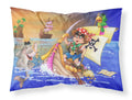 Boy Playing Piriate with Dolphin Standard Pillowcase Lightweight Super Soft Easy Care Decorative Artwork Pillowcase, Standard